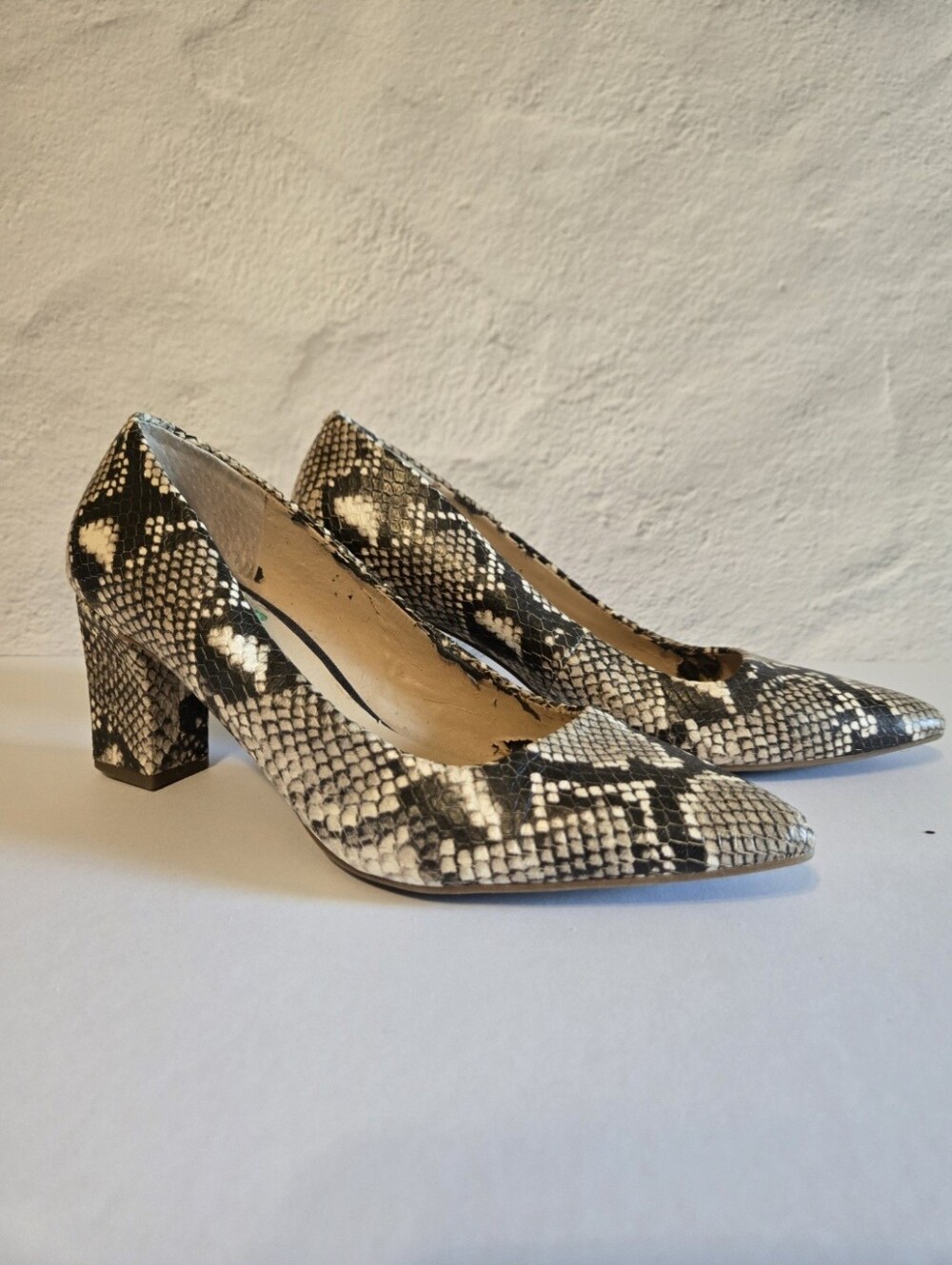 Snake Print Heels